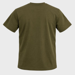 T-shirt homme uni col rond regular en coton avec logo brodé 618290