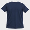 T-shirt homme uni col rond regular en coton avec logo brodé 618290