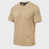 T-shirt homme uni col rond regular en coton avec logo brodé 618290