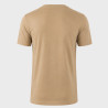 T-shirt homme uni col rond regular en coton avec logo brodé 618290