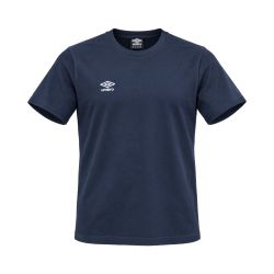 T-shirt homme uni col rond regular en coton avec logo brodé 618290