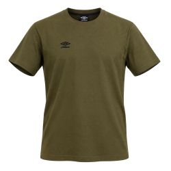 T-shirt homme uni col rond regular en coton avec logo brodé 618290