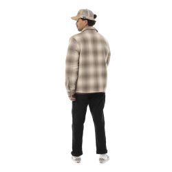 Sur Chemise homme en flanelle à carreaux doublée sherpa Heaven