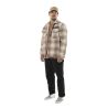 Sur Chemise homme en flanelle à carreaux doublée sherpa Heaven