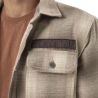 Sur Chemise homme en flanelle à carreaux doublée sherpa Heaven