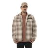 Sur Chemise homme en flanelle à carreaux doublée sherpa Heaven