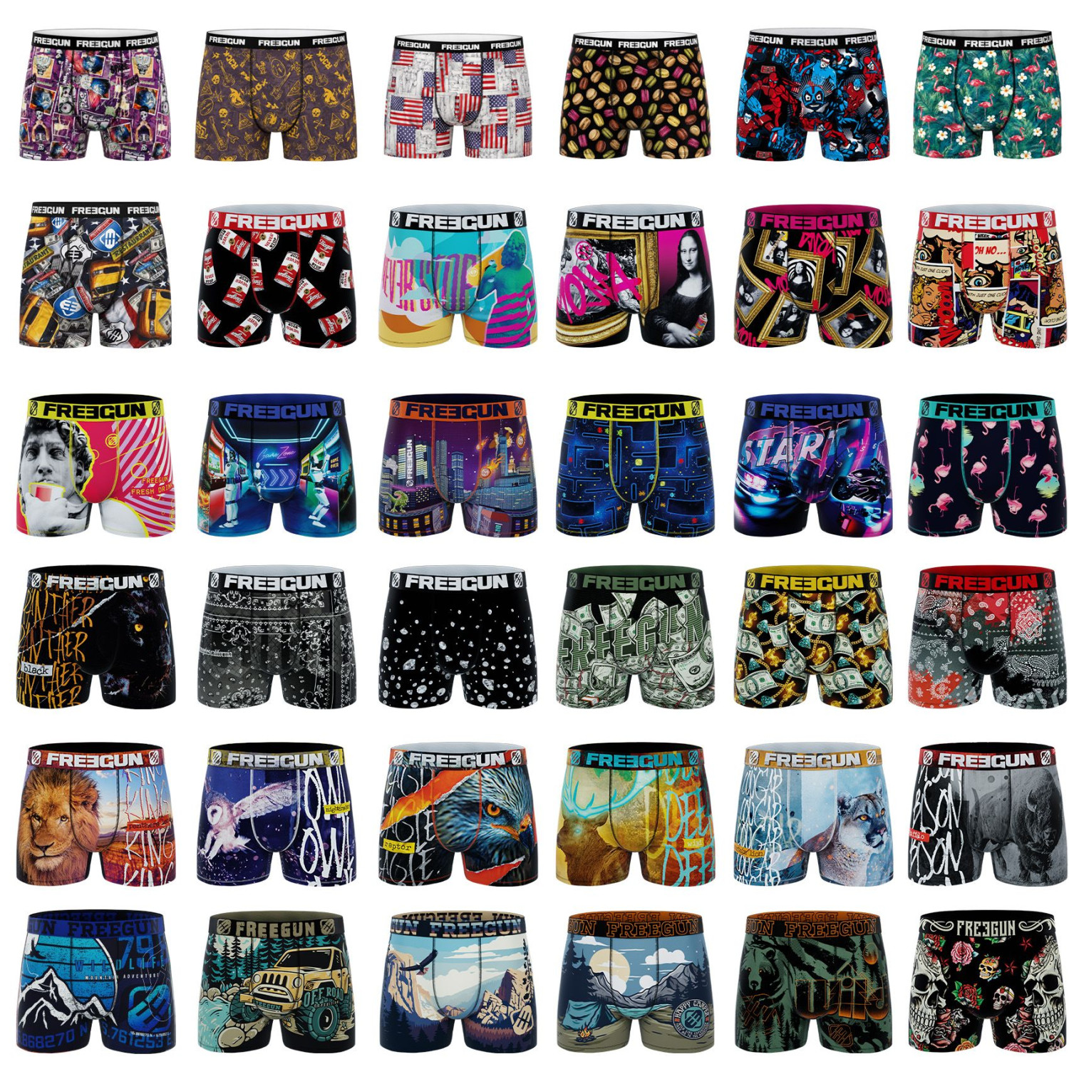 Lot de 9 boxers homme Pack Surprise modèle aléatoire