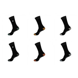 Lot de 6 paires de chaussettes de ville homme unies modèle D