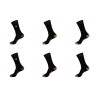 Lot de 6 paires de chaussettes de ville homme unies modèle D
