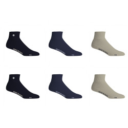 Lot de 6 paires de lowcuts homme unies modèle A126