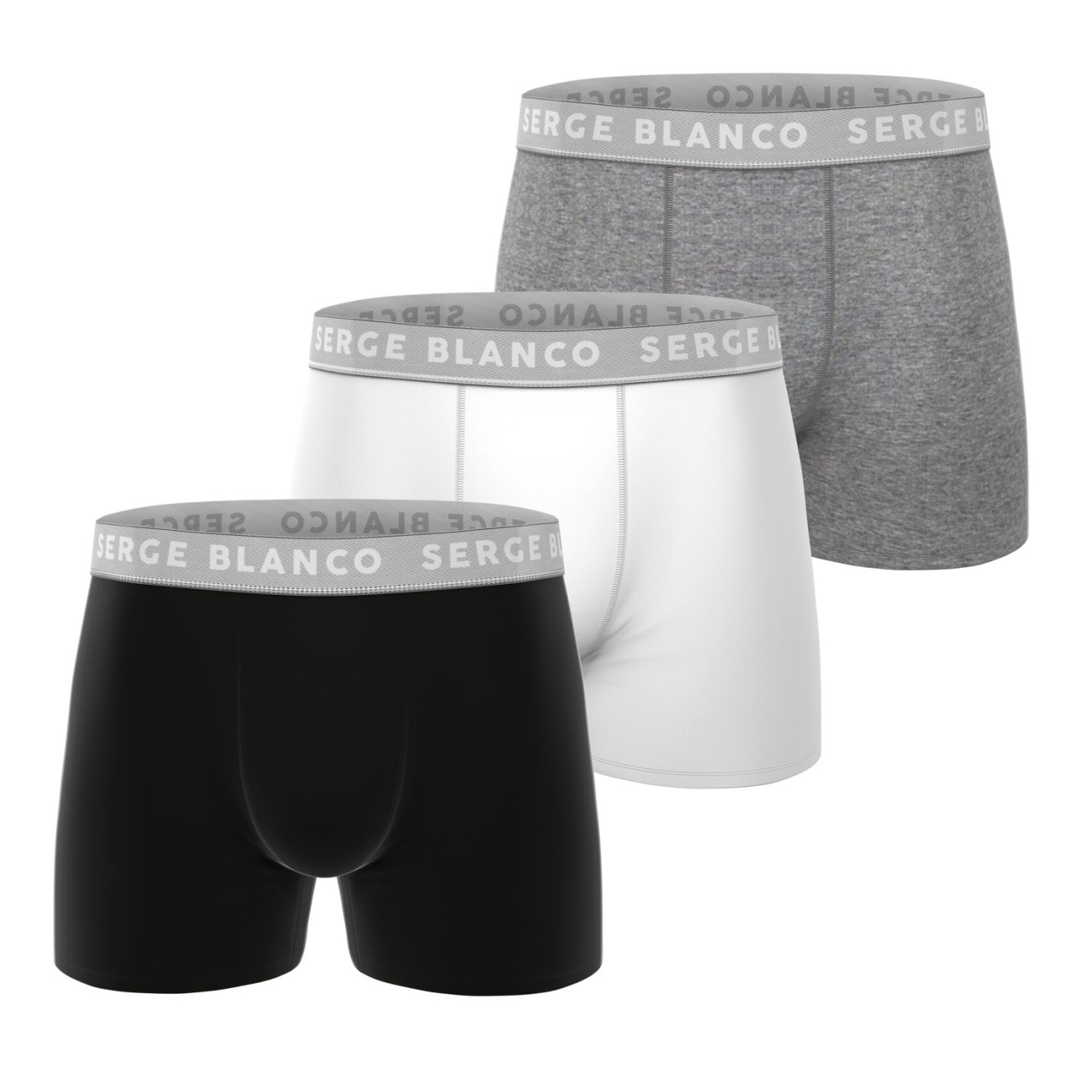 Lot de 3 boxers homme en coton uni Premium