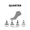 Lots de 6paires de chaussettes Quarter Mid Core