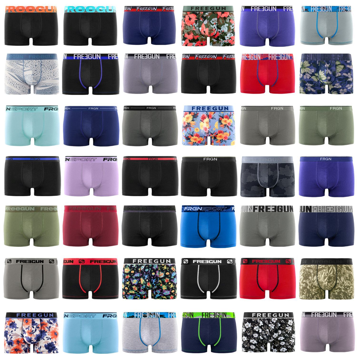Pack Surprise de 6 Boxers coton homme