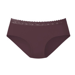 Lot de 3 culottes femme en coton uni et ceinture en dentelle Uni
