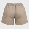 Short de sport homme avec poches zippées et logo thermocollé 484500
