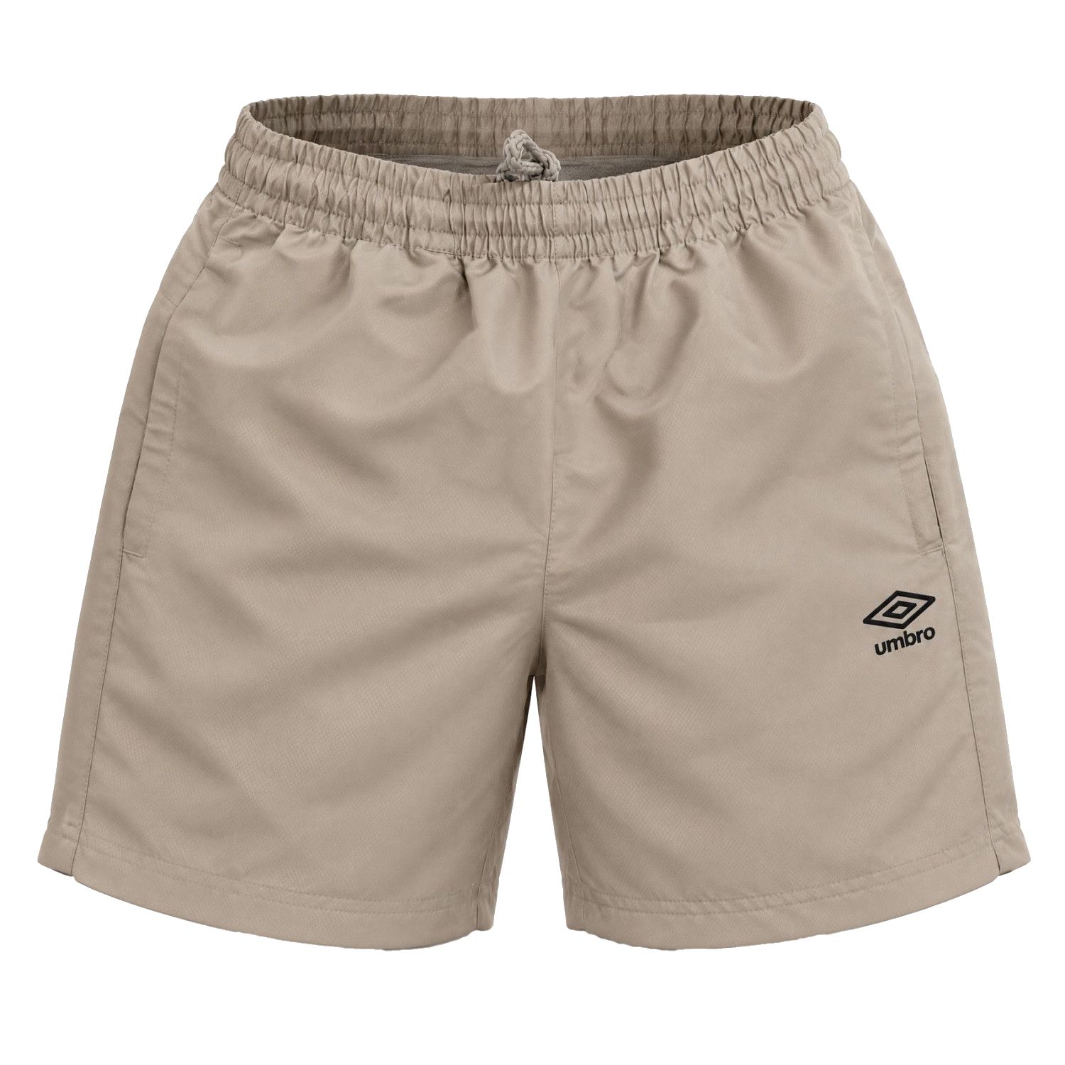 Short de sport homme avec poches zippées et logo thermocollé 484500