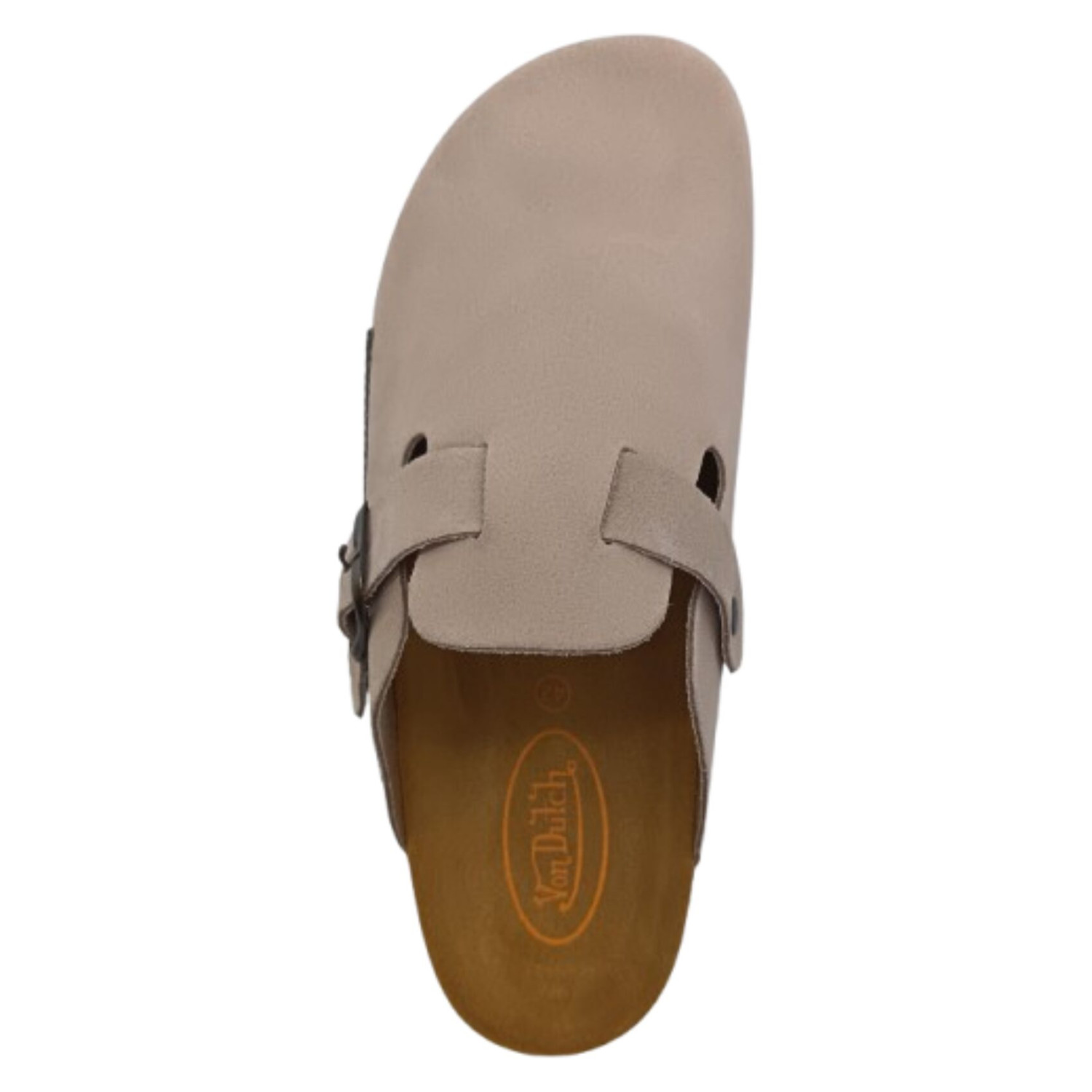 Mules homme dessus cuir avec patchs Vabex
