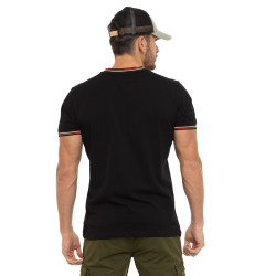 T-shirt homme col rond regular fit en jersey et bords côtes Class