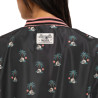 Veste femme satinée allover print avec patch et fil lurex Skull