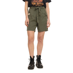 Short long fluide femme en tencel avec broderie Peppebag