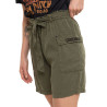 Short long fluide femme en tencel avec broderie Peppebag