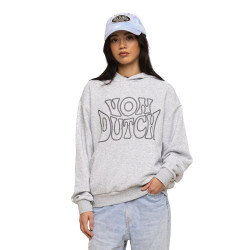 Sweat à capuche femme relax fit avec imprimé Puff et Strass Chain