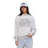 Sweat à capuche femme relax fit avec imprimé Puff et Strass Chain