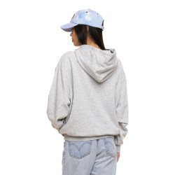 Sweat à capuche femme relax fit avec imprimé Puff et Strass Chain