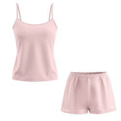 Ensemble pyjama femme caraco et short en coton jersey FPS4269