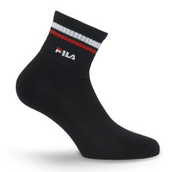 Lot 6 Paires de chaussettes Quarter homme Rayés et petit logo F9398