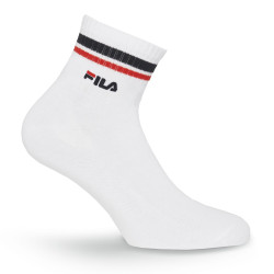 Lot 6 Paires de chaussettes Quarter homme Rayés et petit logo F9398