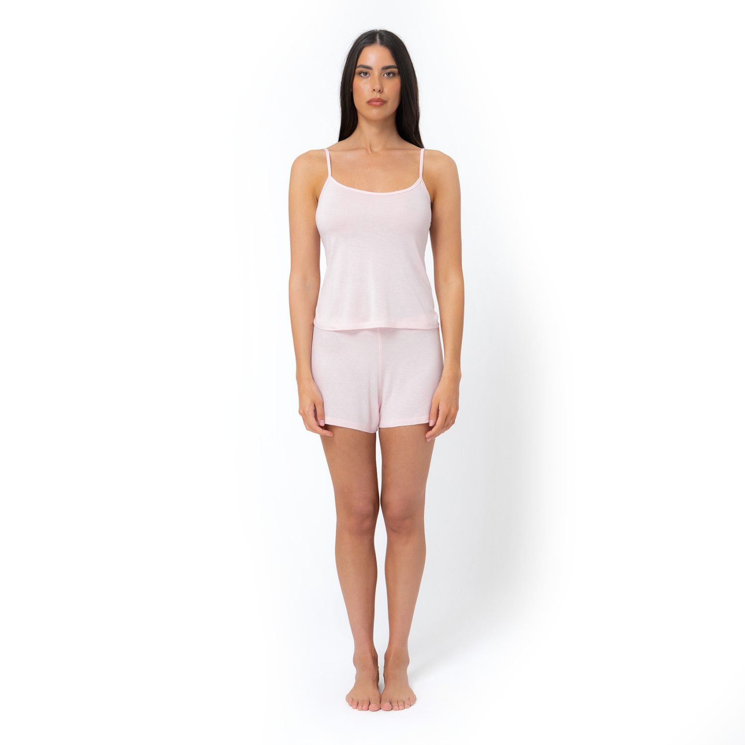Ensemble pyjama femme caraco et short en coton jersey FPS4269